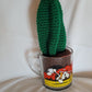 Cacti in vintage cup